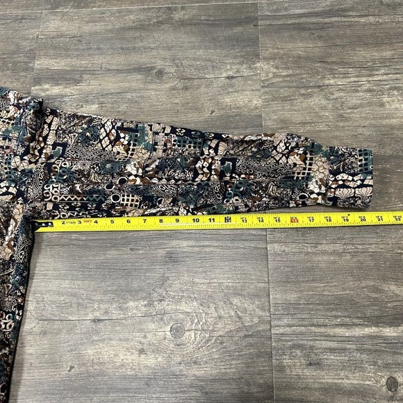 Vintage Countess Wara Shirt Men Size‎ Large Button Front Long Sleeve Abstract - Picture 6 of 10